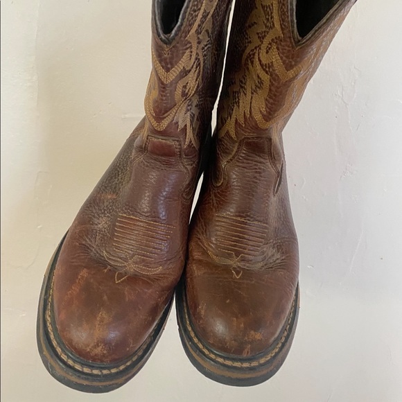Rocky Leather cowboy work boot.